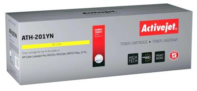 Activejet ATH-201YN toner voor HP printer, Vervanging HP 201A CF402A; Supreme; 1400 pagina's; geel