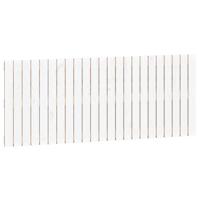 Wandhoofdbord 147x3x60 cm massief grenenhout wit - thumbnail