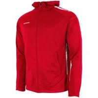 Stanno 408024 First Hooded Full Zip Top - Red-White - 2XL - thumbnail