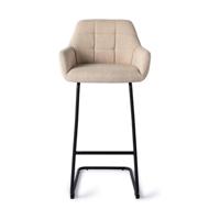 Jesper Home Barkruk 'Noto' Arch Black, kleur Overnight Oats (zithoogte 75cm) - thumbnail