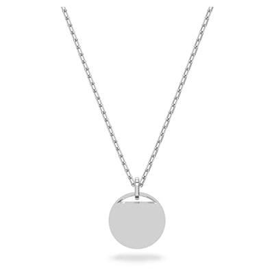 Swarovski 5642957 Ketting Ginger zilverkleurig-aquamarijnblauw - thumbnail