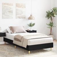 Bedframe Zwart eiken 90 x 200 cm Bewerkt hout - thumbnail