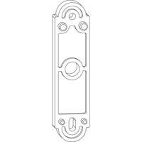 Vulplaat 5mm deurvastzetter zwart rustico - thumbnail