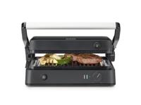 Severin SEVINI Lite KG 2398 Contactgrill Tafel Traploze temperatuurregeling Zwart/zilver - thumbnail