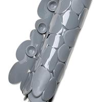 Douchemat antislip Stones 53x53cm grijs - thumbnail
