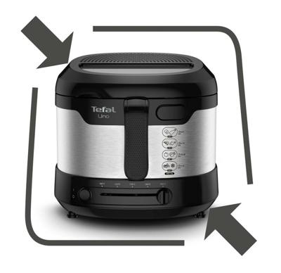 Tefal Uno FF215D Frituurpan RVS - 1600 W