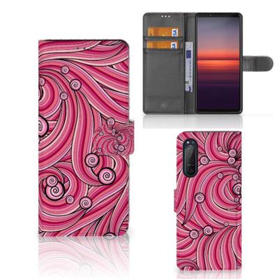 Sony Xperia 5II Hoesje Swirl Pink Sony Xperia 5II Hoesje Swirl Pink