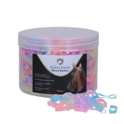 Excellent Horse Rubber Bands Silicone Rainbow