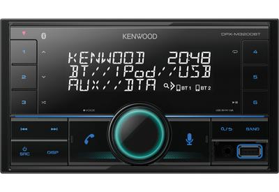 Kenwood DPX-M3200BT 2-DIN USB-autoradio met Bluetooth handsfree apparaat (Alexa built-in, USB, AUX-in, high-performance tuner, Spotify Control, geluidsprocessor, 4x50 watt, variabele toetsverlichting)