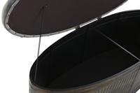 Kruk DKD Home Decor Grijs Metaal 117 x 42 x 47 cm - thumbnail