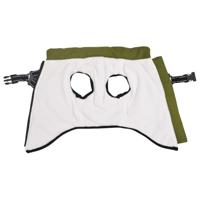 Hondenjas met harnas waterdicht reflecterend legergroen L - thumbnail