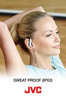 JVC HA-EBR25-W-E Ear clip hoofdtelefoon voor sport met een afstandsbediening en een microfoon - thumbnail