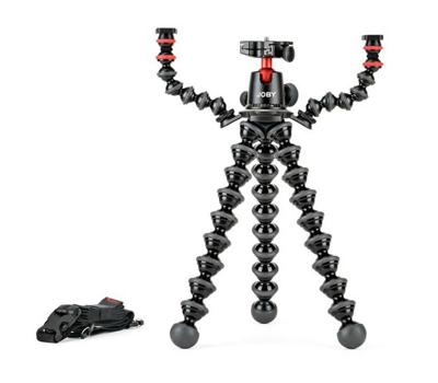 JOBY GorillaPod Rig, voor camera's, actiecamera's, LED-verlichting, flexibel statief voor fotografie, contentcreatie, Vlogging, Live streaming, Tik Tok - Black JB01522-BWW