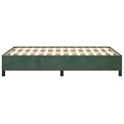 Bedframe zonder matras 120x190 cm fluweel donkergroen