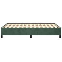 Bedframe zonder matras 120x190 cm fluweel donkergroen - thumbnail