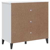 Dressoir VIKEN 80x40x80 cm massief grenenhout wit - thumbnail