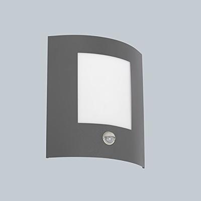 QAZQA Buitenwandlamp antraciet met bewegingssensor IP44 - Emmerald 1