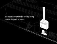 Aansluitkabel Computer [1x RGB LED-stekker - 4x RGB LED-bus] 0.10 m Zwart Akasa - thumbnail