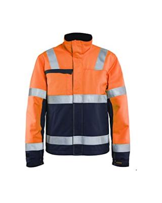 Blåkläder Multinorm winterjas 40691513 | High-Vis Oranje/Marineblauw | Maat 3XL - 7330509716717