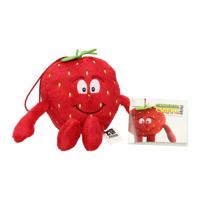 Knuffel Pluche Aardbei, 15cm - thumbnail