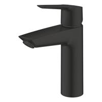 Grohe Start Wastafelkraan - 1-gats - m-size - push open - voorsprong 12.1cm - mat zwart 237462432 - thumbnail