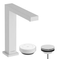Hansgrohe Tecturis E 2-gats wastafelkraan 150 CoolStart met waste, mat wit - thumbnail