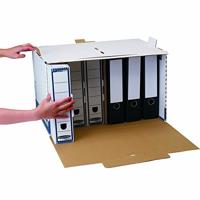 Bankers Box archiefdoos, formaat 54 x 32,5 x 37,5 cm, blauw - thumbnail