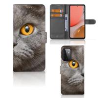 Telefoonhoesje | Met pasjeshouder | Samsung Galaxy A72 Britse Korthaar - thumbnail