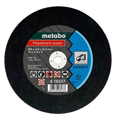 Metabo Accessoires Doorslijpschijf Ø 350x3,0x25,4 staal Flexiamant super - 10 stuks - 616327000 Metabo Accessoires Doorslijpschijf Ø 350x3,0x25,4 staal Flexiamant super - 10 stuks - 616327000