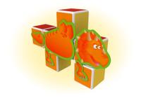 Geomag magicube - dinosaurs, 24dlg. - thumbnail