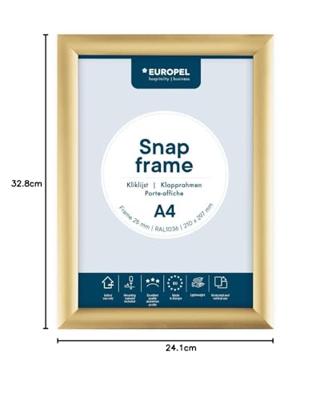 Kliklijst europel a4 25mm goud Kliklijst europel a4 25mm goud