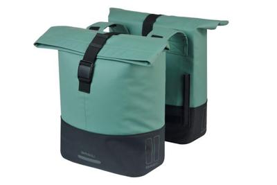 BASIL Tas cove dubbel groen/zwart | 32l