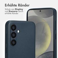 Accezz MagSafe Leather Backcover Samsung Galaxy S24 Telefoonhoesje Blauw - thumbnail