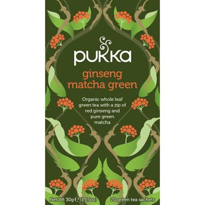 Pukka thee bio, Ginseng Matcha Green, pak van 20 stuks