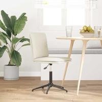 Eetkamerstoel fluweel crmekleurig - thumbnail