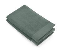 Walra gastendoek soft cotton legergroen 30x50 cm set van 2 - thumbnail