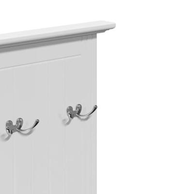 Keukentrolley BODO 72x45x80 cm wit en bruin Keukentrolley BODO 72x45x80 cm wit en bruin