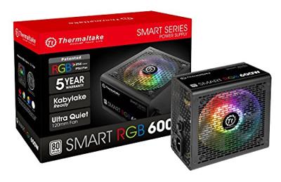 Smart RGB 600 W - Voeding - 600W - 120mm - 80 Plus - ATX 2.4 - zwart Smart RGB 600 W - Voeding - 600W - 120mm - 80 Plus - ATX 2.4 - zwart