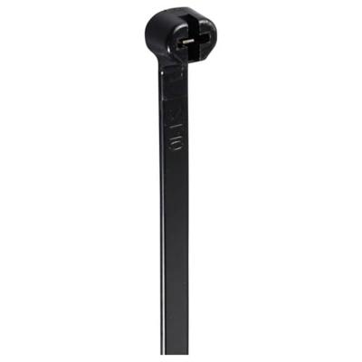 TRU COMPONENTS TC-12814200 Kabelbinder 370 mm 7 mm Zwart Met metalen tong, UV-bestendig 100 stuk(s)