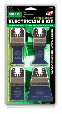 SMART blades UN TRA 4st Blad assorti elektricien voor multitool