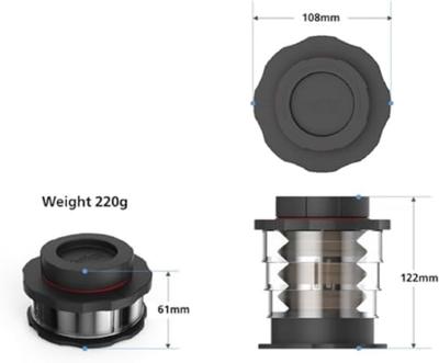 Cafflano Koffiepers Kompakt Zwart