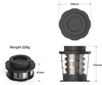 Cafflano Koffiepers Kompakt Zwart - thumbnail