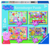 Ravensburger peppa pig 4-in-1 puzzel - thumbnail