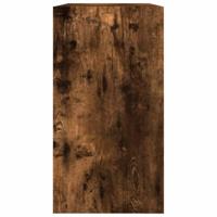 Schoenenkast 80x34x63 cm bewerkt hout gerookt eikenkleurig - thumbnail