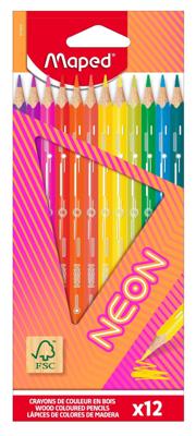 Kleurpotlood maped neon 12 kleuren Kleurpotlood maped neon 12 kleuren