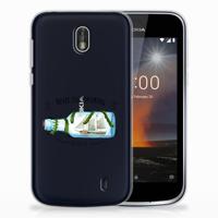 Nokia 1 Telefoonhoesje met Naam Boho Bottle - thumbnail