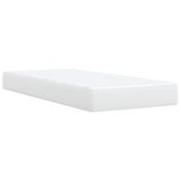 Boxspring met matras kunstleer wit 80x200 cm - thumbnail