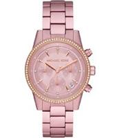 Horlogeband Michael Kors MK6753 Roestvrij staal (RVS) Roze 18mm - thumbnail