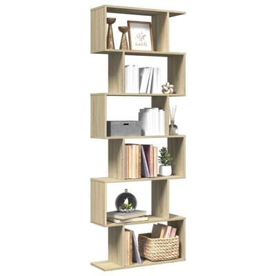 Kamerscherm / boekenkast 6-laags 70x24x193 cm hout sonoma eiken Kamerscherm / boekenkast 6-laags 70x24x193 cm hout sonoma eiken