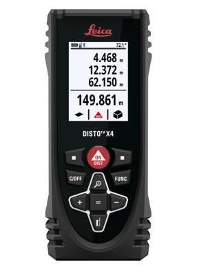 Leica Geosystems DISTO X4 Laserafstandsmeter Meetbereik (max.) 150 m Leica Geosystems DISTO X4 Laserafstandsmeter Meetbereik (max.) 150 m
